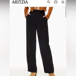 Aritzia Wilfred Effortless Pant in Black, Size 00
